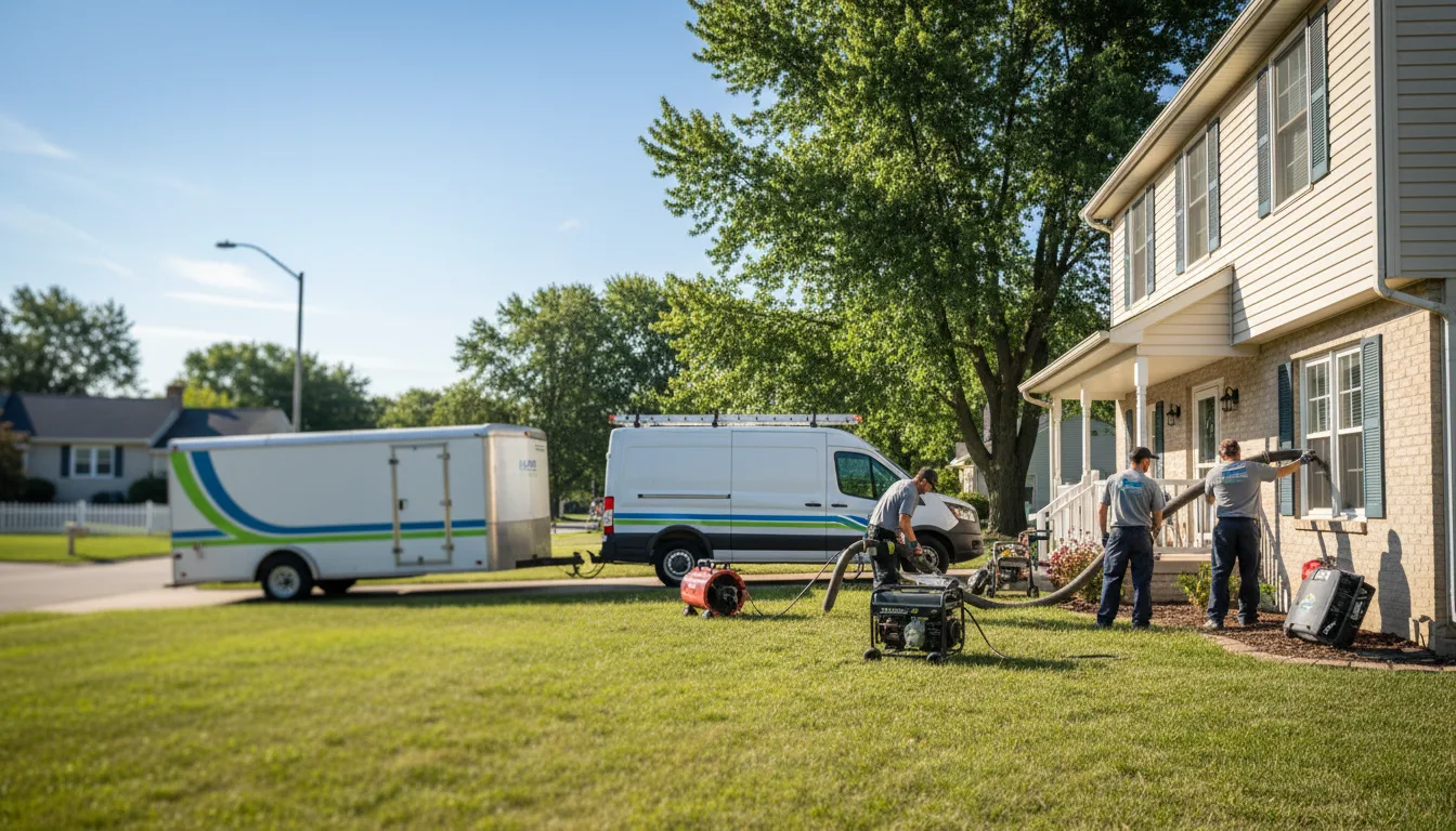 Flooded Basement Restoration And Cleanup With Repair in Lakewood, WI near me